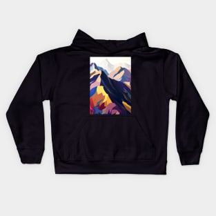 Colorful Mountains Kids Hoodie